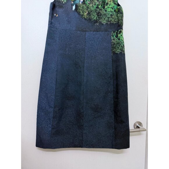 NWT Akris Punto Surfer Print Park Picnic Marina Sail Boats Water Dress Blue 8 - Picture 11 of 13